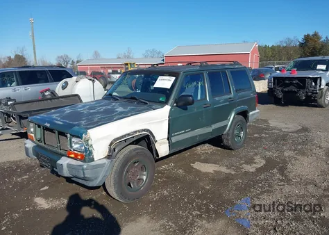 2000 Jeep Cherokee Sport из США, поврежденный, VIN 1J4FF48SXYL147534